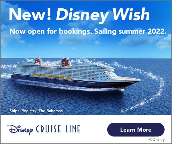 Sailing Summer 2022 the Disney Wish is now open for bookings.