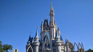 Cinderella Castle at Disney's Magic Kingdom with clear skies