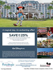 A Walt Disney World Resort hotels promotion to save up to 25% on rooms at select hotels.