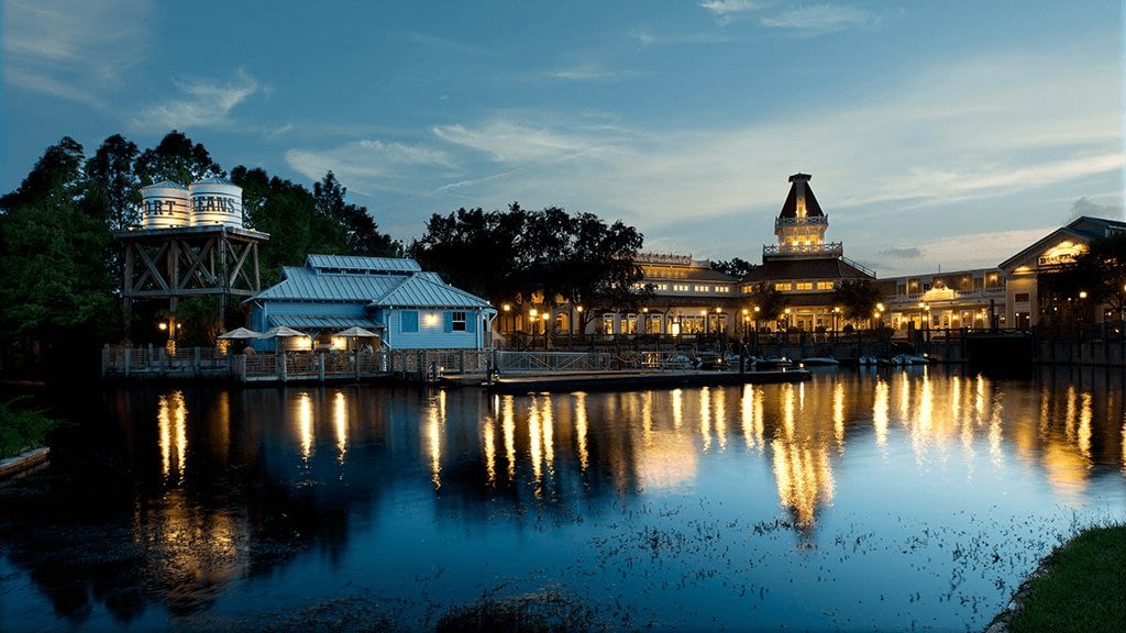 Disney’s Port Orleans Resort – Riverside view of the marina